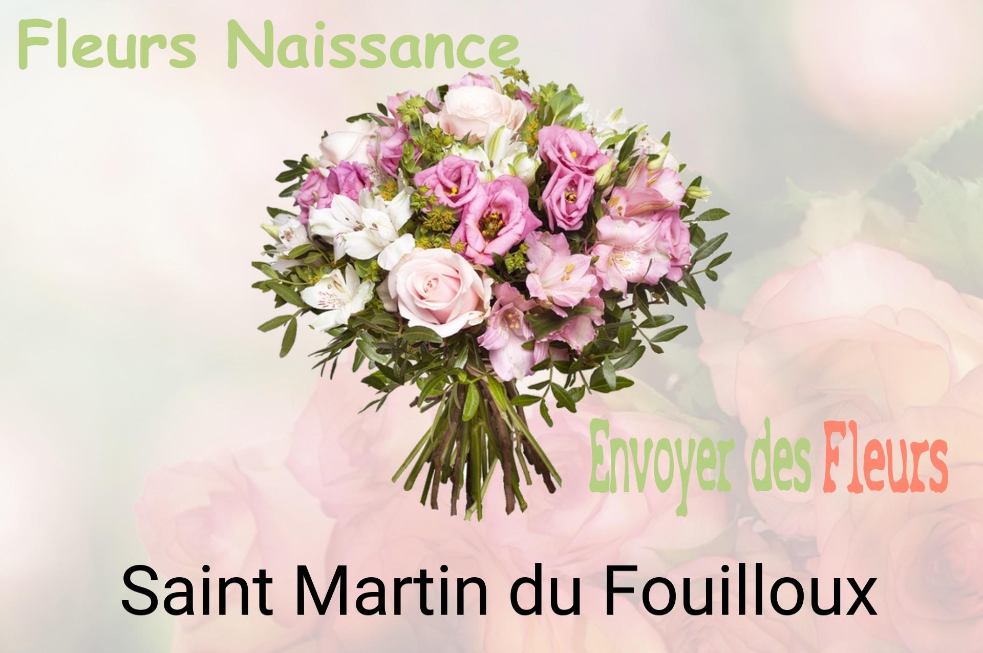 Bouquet de fleurs de naissance livré à Saint-Martin-du-Fouilloux